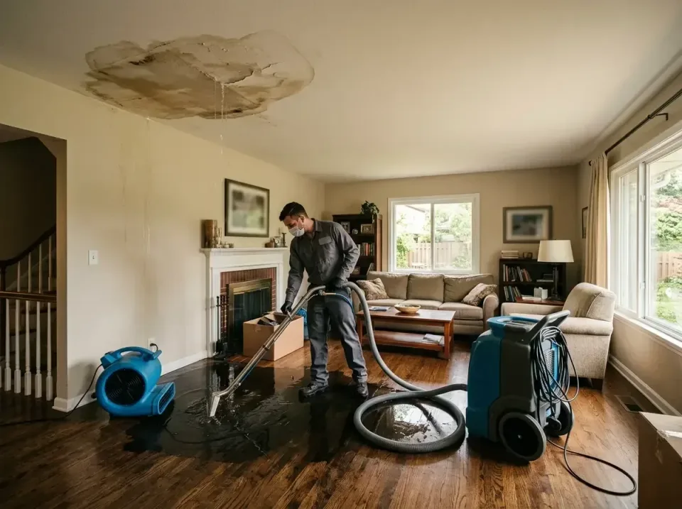 attic-pipe-burst-ceiling-drip-008 — frequently asked questions, Water Damage Restoration & Carpet Care in Rainbow Lakes Esta…
